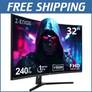 32-Inch 240Hz Curved Gaming Monitor with AMD FreeSync - FHD 1080p Resolution
