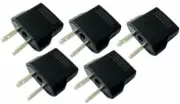 5 New x Pieces Euro EU AU Aus to US USA AC POWER PLUG ADAPTER TRAVEL CONVERTER