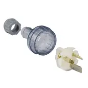 Clipsal Flexible Cord Plug Top Heavy Duty Rewireable 3 Pin 15Amp Transparent - 439S15HD