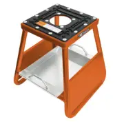 Pit Posse Motorcycle Panel ID Stand w/ Removable Tray Motocross Dirt Bike Orange
