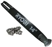 Ryobi RY3714 Genuine OEM Replacement 14" Guide Bar and Chain - COMBO00153