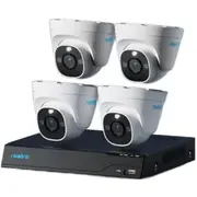 Reolink NVS8-8MD4 8MP/4K 8 Channel NVR Surveillance System with 2TB HDD , 4 x RLC-800 Dome Camera [NVS8-8MD4]