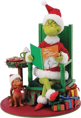 Department 56 Possible Dreams Dr. Seuss The Grinch and Max Bedtime Story