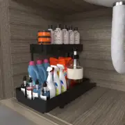 2-Tier Under Sink Organizers and Storage, Sliding L-shape Under Organizers