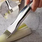 Stainless Steel Scallion Spring Slicer Onion Cutter Vegetable Chopper Shredder