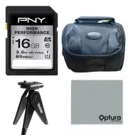 16GB SD HIGH SPEED CARD + CASE + TRIPOD FOR Sony DSC-W830 Digital Camera