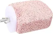 BESPORTBLE Parrot Perch Stand Wear Resistant Bird Grinding Platform for Parrots Birds for Resting and Exercising Easy to Install and Disassemble Porous Pumice Material for Oral Health