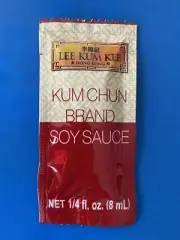 【100 pkts】Lee Kum Kee Kum Chun Brand Soy Sauce Packets 8ml*100.