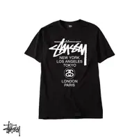 在飛比找蝦皮商城優惠-Stussy World Tour 黑 短袖T恤 短T 基本