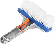Nylon Swimming Pool Brush 5.5 Inch Professional Pool Wall and Floor Cleaner with Aluminum Alloy Handle Durable and Corrosion Resistant for Swimming Pools Hot Tubs and Spas