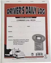 JJ Keller 8540 (607L) 5-In-1 Driver's Daily Log Book, 2-Ply w/Carbon