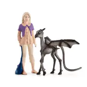 2pc Schleich 4.8'' Wizarding World Luna & Baby Thestral Figure Kids Toy Set 6+
