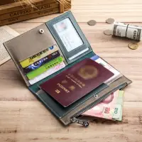 在飛比找momo購物網優惠-【希賽德】真皮牛皮護照收納包 旅行護照包 皮革護照套 護照長