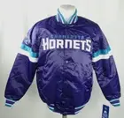 Charlotte Hornets NBA Starter Men's Snap-Up Satin Bomber Jacket