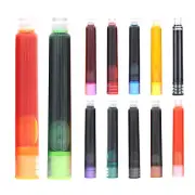 Fountain Pen Refills 24PCS Colorful Fountain Pen Ink Cartridges Refill Cartridge