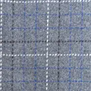 Designers Guild Wool Check Upholstery Fabric Cheviot Tweed Smoke 1.1 yd F1867/02
