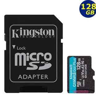 KINGSTON 128G 128GB microSDXC Canvas Go Plus 170MB U3 金士頓記憶卡