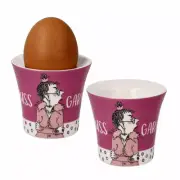 Goebel Egg cup set of 2 B. Freundlieb - I don't have to do anything, New Bone...
