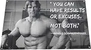 Stormflag Schwarzenegger Flags 90 x 150 cm Flags for Arnold Schwarzenegger 3 x 5 ft Gym Motivation Funny Fitness Poster Polyester with Eyelets Stitched with Double Needle