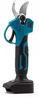 Home Electric Pruning Shears 21V Battery Powered Cordless Handheld Electric Secateurs 45mm Cutting Diameter Portable Scissors for Gardening Tree Branch Blue