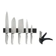Furi Pro 7pc Magnetic Knife Rack Set & Diamond Sharpener - 7 Piece