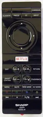 Original Sharp GJ221-U Remote for LC-43UB30U LC-50UB30U LC-55UB30U Sharp 4K TVs