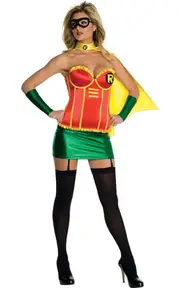 Robin Deluxe Batman Corset Adult Costume