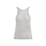 [Tom Ford] Tom Ford-Beige Lurex Knit Viscose Top-Donna S STAND