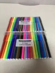 Two 20 Pack Trailmaker Colored Markers
