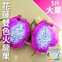 在飛比找台灣好農優惠-【從心出花】花蓮雙色火龍果(大果)5斤