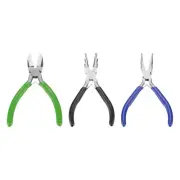 3pcs Jewelry Pliers Tool Bail Making Pliers Nylon & Needle Nose Pliers