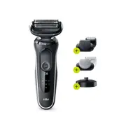 Braun Series 5 Easy Rinse Electric Shaver With Beard Trimmer Head & Charging Stand