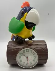 New Cute and Gorgeous 6"x9" Singing Parakeet Alarm Shelve/Table Clock