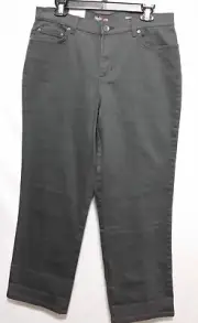 NWT STYLE & JEANS CO. WOMAN PANTS JEANS Size 16 COTTON flat front