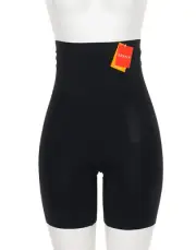 SPANX L106307 Women's Black 'OnCore' High Waist Mid-Thigh Shaper Shorts Size S