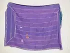 Blue Green Striped Print Vintage Handmade kantha quilt Boho Hevay Fine Bedsheet