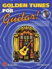 Golden Tunes for Guitar Sheet Music 10 Folk Song De Haske Play-Along Book CD