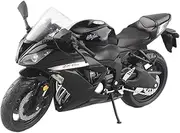 For Kawasaki Ninja ZX-6R 1/12 Alloy Racing Motocross Model Simulation Metal Toy Street Motorbike Model Gift(Z800 black)