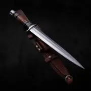 Lot of 2 ARKANSAS TOOTHPICK Custom Handmade D2-Tool Steel Dagger Knife/ Sheath