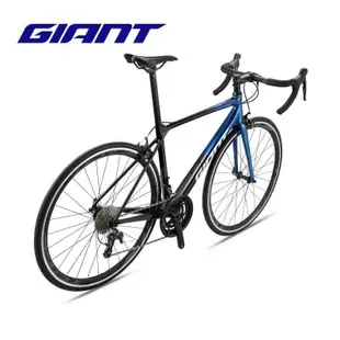GIANT捷安特TCR SL 2輕量鋁合金成人變速彎把競速公路自行車 海王藍亮黑 S(適合身高167-173cm)