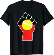 keoStore Aboriginal Australian Print Inspired Aboriginal Flag Related ds044 T-Shirt