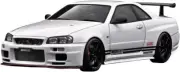 ignition model 1/18 TOP SECRET NISSAN SKYLINE 34GT-R (BNR34) IG3642 White Car