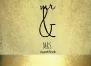 MR & MRS GUEST BOOK: GOLD QUIRKY WEDDING MESSAGE BOOK | By Signature Kisses NEW