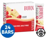 MAXINE'S BURN PROTEIN BARS X 24 - GLUTEN FREE - HIGH PROTEIN BARS - LOWCARB MAG