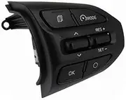 XEDLAMP Car Cruise Control Button, for Kia, for RIO K2, for Picanto 2018-2020, for Stonic Car Steering RH Remote Cruise Control Switch 96720G6010 Volume Switch Button Steering Wheel Control Switch Pan