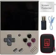 Miyoo Mini Plus Retro Game Console,Portable Handheld Video Game Console ，3.5 inch IPS Screen with 64GB Card 7000+ Games, Linux System Support WiFi Battle (Gray, 128G)