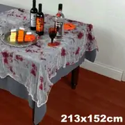 Bloody Gauze Table Cloth Halloween Lace Spider Curtain Table Cloth Cobweb Window Door Covers Party Decors