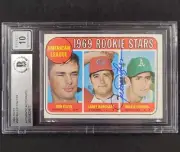 Rollie Fingers signed 1969 Topps Rookie Stars #597 rc card auto ~ Beckett BAS