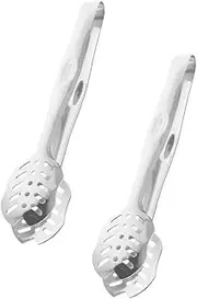 2Pcs Ergonomic Cooking Utensils for Grilling Barbecue and Serving Desserts Lightweight and Easy to Use Food Clamp