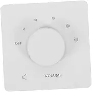 JUMPLAWN Volume Control Switch Sound Volume Switch Speaker Selector Switch Passive Volumes Controller Volume Control Knob Speaker Tone Control Audio Input Selector Plastic White